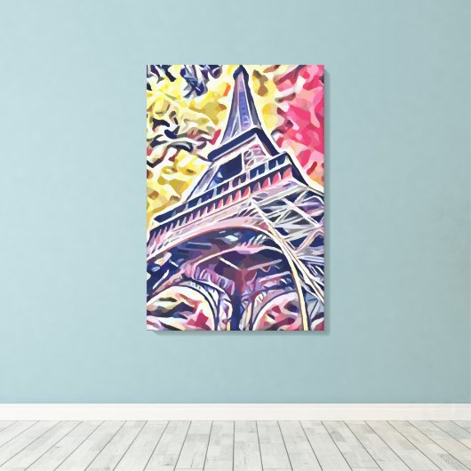 Toile Tour Eiffel (Insitu (Plancher de Bois))
