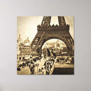 Toile Tour Eiffel à l'Exposition Universelle 1900