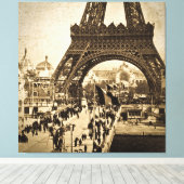 Toile Tour Eiffel à l'Exposition Universelle 1900 (Insitu (Plancher de Bois))