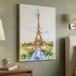 Toile Tour Eiffel à Paris au coucher du soleil nr2