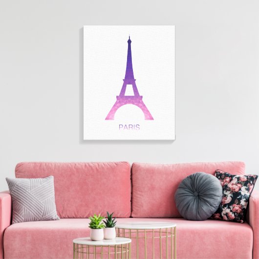 Toile Tour Eiffel Abstraite (Insitu(Salon))