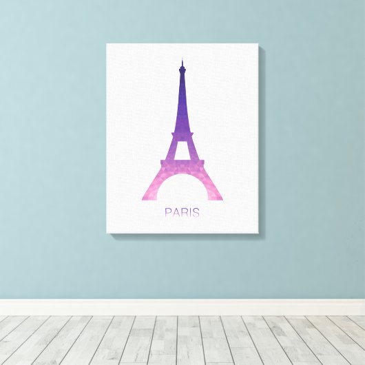 Toile Tour Eiffel Abstraite (Insitu (Plancher de Bois))