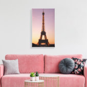 Toile tour eiffel au coucher du soleil (Insitu(Salon))
