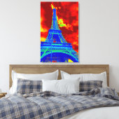 Toile tour eiffel en feu (Insitu(Chambre))