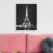 Toile Tour Eiffel en soirée (Insitu(Salon))