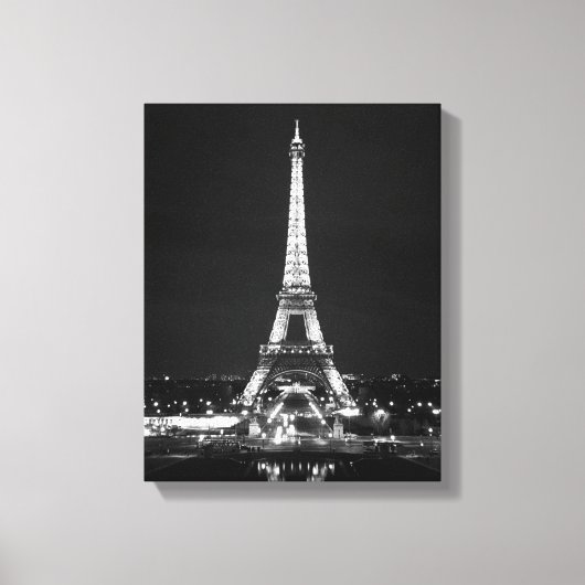 Toile Tour Eiffel en soirée (Recto)