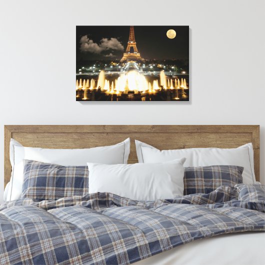 Toile Tour Eiffel en soirée (Insitu(Chambre))