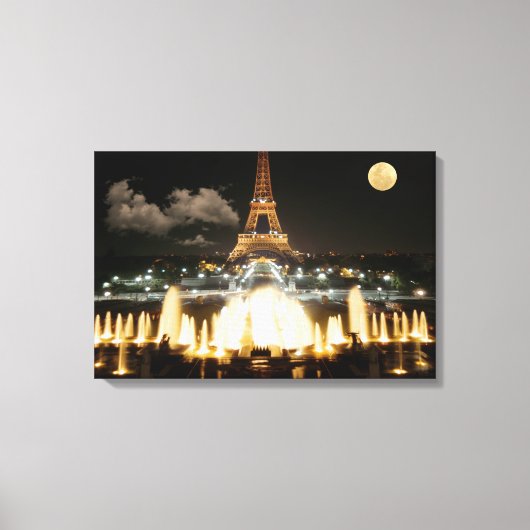Toile Tour Eiffel en soirée (Recto)