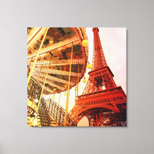 Toile Tour Eiffel et Carrousel (Recto)