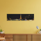 Toile Tour Eiffel illuminée à Paris la nuit (Insitu(Salon))