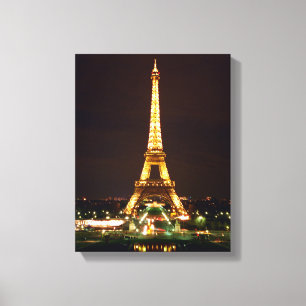Toile Tour Eiffel la nuit