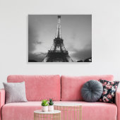 Toile Tour Eiffel noir et blanc à Paris (Insitu(Salon))