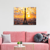 Toile Tour Eiffel Paris Canvas Art Mur (Insitu(Salon))