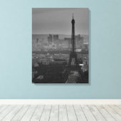 Toile Tour Eiffel Paris City Panorama (Insitu (Plancher de Bois))