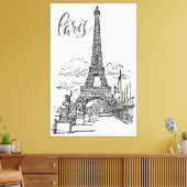 Toile Tour Eiffel Paris France (Insitu(Salon))