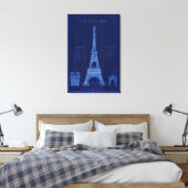 Toile Tour Eiffel Paris FRANCE Plan de construction (Insitu(Chambre))