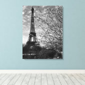 Toile Tour Eiffel Paris vintage (Insitu (Plancher de Bois))