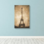 Toile tour eiffel vintage (Insitu (Plancher de Bois))