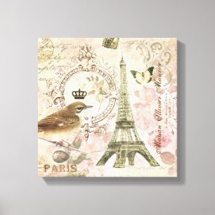 Toile Tour Eiffel vintage