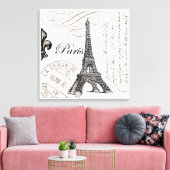 Toile Tour Eiffel vintage Paris (Insitu(Salon))