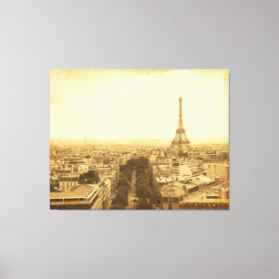 Toile Tour Eiffel vintage Photo Mur Art