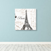 Toile Tour moderne d'Eiffel (Insitu (Plancher de Bois))