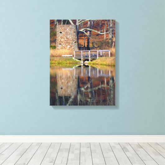 Toile Tour par l'étang (Insitu (Plancher de Bois))