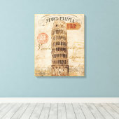 Toile Tour vintage de Pise (Insitu (Plancher de Bois))