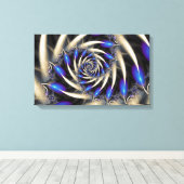 Toile Tourbillon Bleu (Insitu (Plancher de Bois))