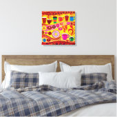 Toile Tourbillon de café et montée de sucre (Insitu(Chambre))