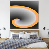 Toile Tourbillon Gris art moderne (Insitu(Chambre))