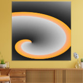 Toile Tourbillon Gris art moderne (Insitu(Salon))