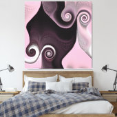 Toile Tourbillon rose 45 (Insitu(Chambre))
