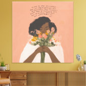 Toile Tourner vers les fleurs inspiration citation art n (Insitu(Salon))