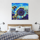 Toile Tournesol bleu (Insitu(Chambre))