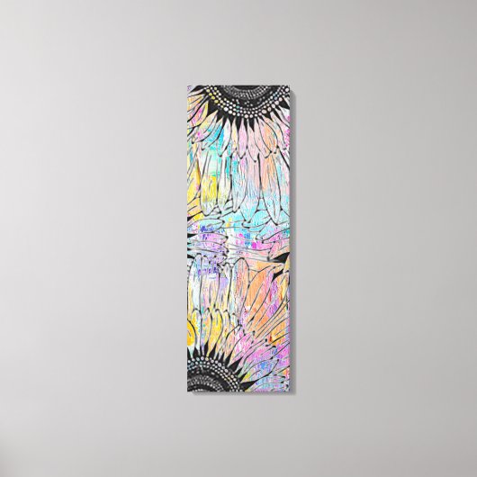 Toile Tournesol d'été 12 po x 36 po (Recto)