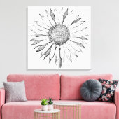 Toile Tournesol illustré (Insitu(Salon))