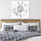 Toile Tournesol illustré (Insitu(Chambre))