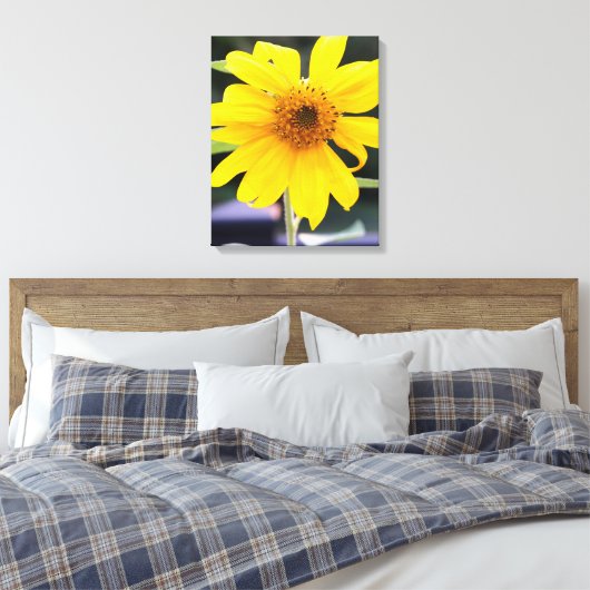 Toile Tournesol jaune assez brillant Gros plan (Insitu(Chambre))