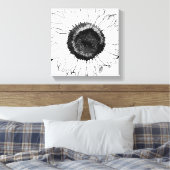 Toile Tournesol noir et blanc (Insitu(Chambre))