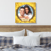 Toile Tournesol rustique Votre photo (Insitu(Chambre))