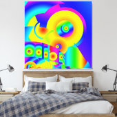 Toile Tournesols abstraits  (Insitu(Chambre))