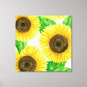 Toile Tournesols aquarelle