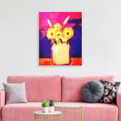 Toile Tournesols dans un pot (Insitu(Salon))