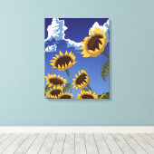 Toile Tournesols en été (Insitu (Plancher de Bois))