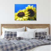 Toile Tournesols Moonwalker tendus vers le ciel (Insitu(Chambre))