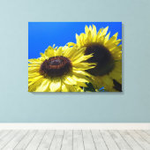 Toile Tournesols Moonwalker tendus vers le ciel (Insitu (Plancher de Bois))