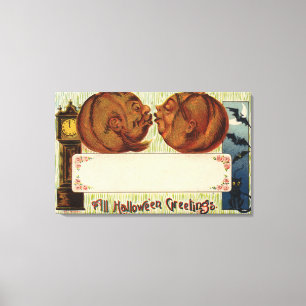 Toile Tous les baisers de Halloween GreetingsPumpkins