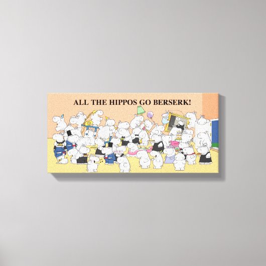 Toile TOUS LES HIPPOS ALLENT BERSERK ! Sandra Boynton (Recto)