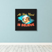 Toile Tout ce que vous devez faire est de croire - Llama (Insitu (Plancher de Bois))